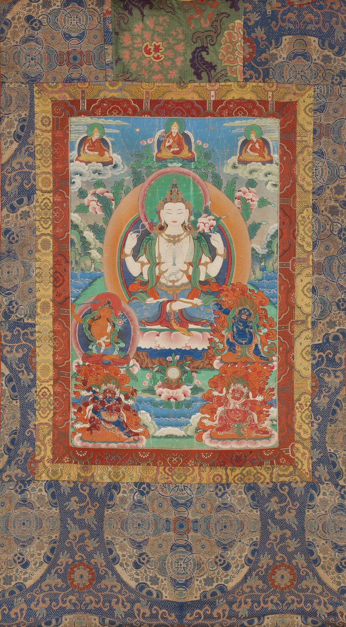 Shadakshari Avalokiteshvara af Unbekannt Unbekannt
