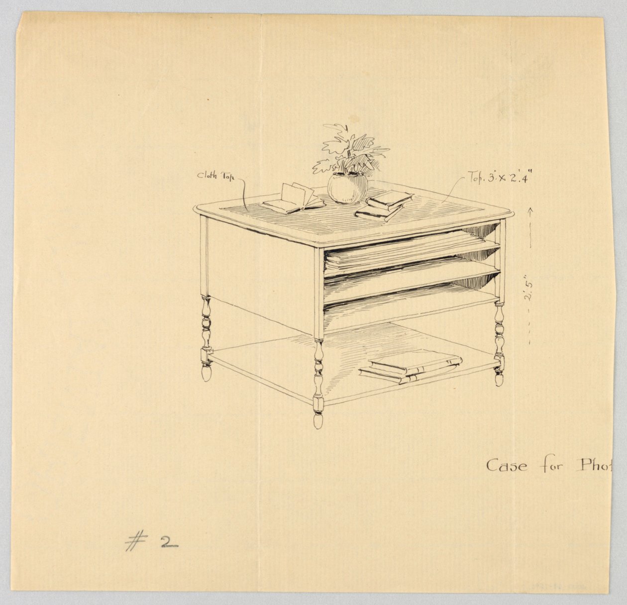 Design til etui til fotografier af Unknown