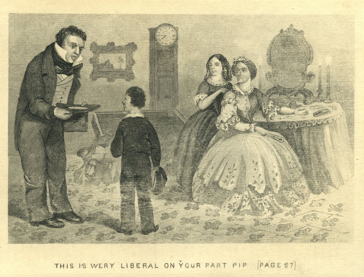 Store forventninger - dette er meget liberalt fra din side Pip, 1862 af Unbekannt Unbekannt