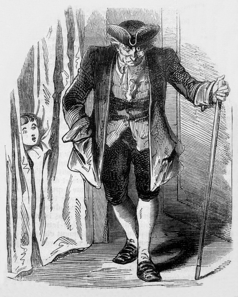 The Sandman, Coppelius, illustration fra en novelle af E.T.A. Hoffmann fra i The Night Pieces, 1817 gravering af Unbekannt Unbekannt