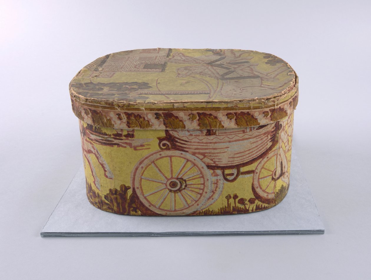 Bandbox And Lid (USA), 1830–35 af Unknown