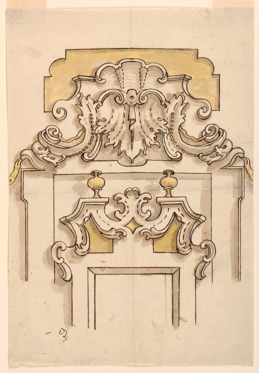Tegning (Frankrig og Italien), 1725–50 af Unknown