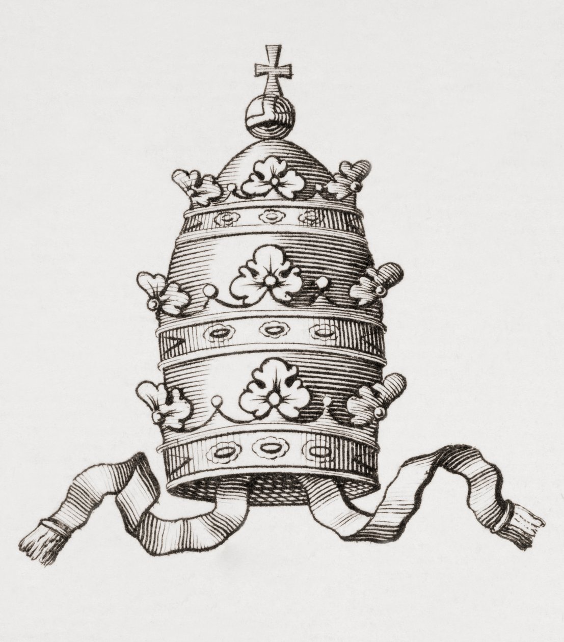 Pavelig Tiara eller Triregnum af Unbekannt Unbekannt