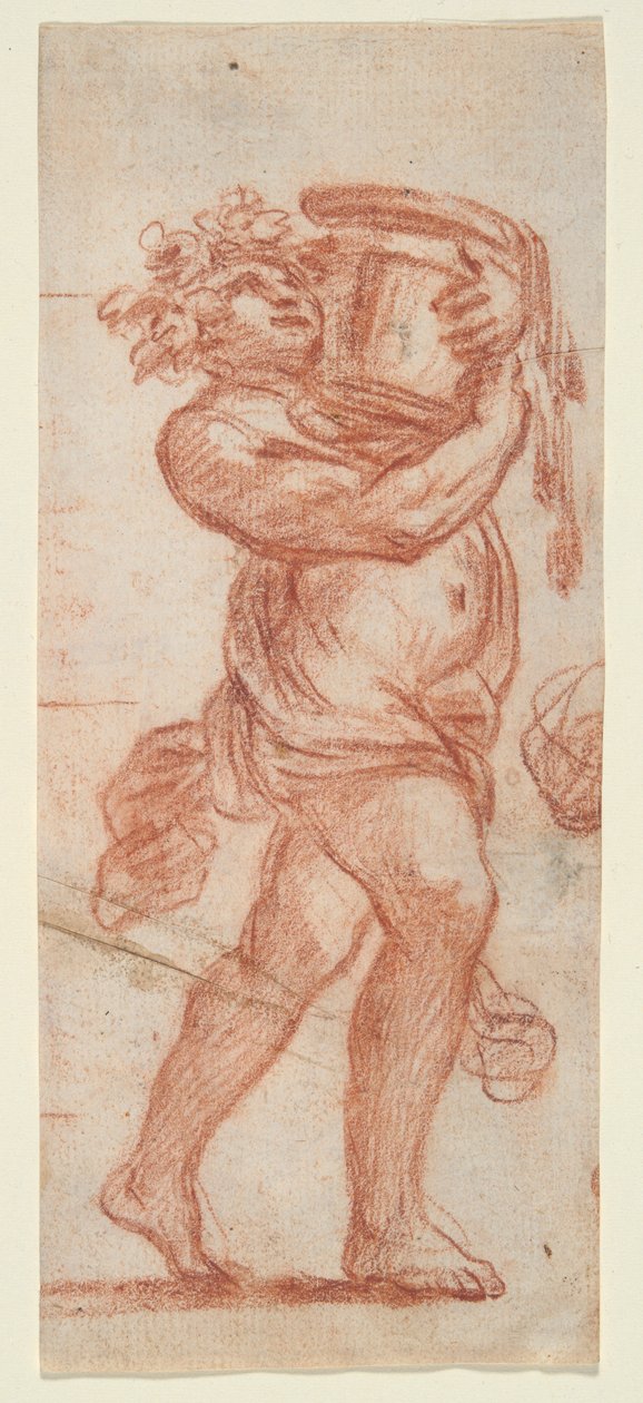 En ungdommelig ledsager af Bacchus af Unknown