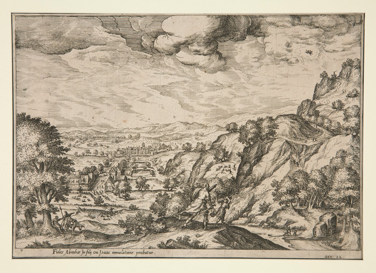 Abraham og Isak af Unknown
