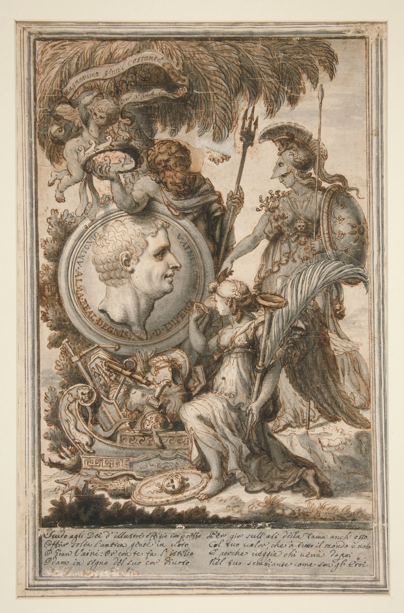 Allegori til ære for Antonio Vaini af Unknown