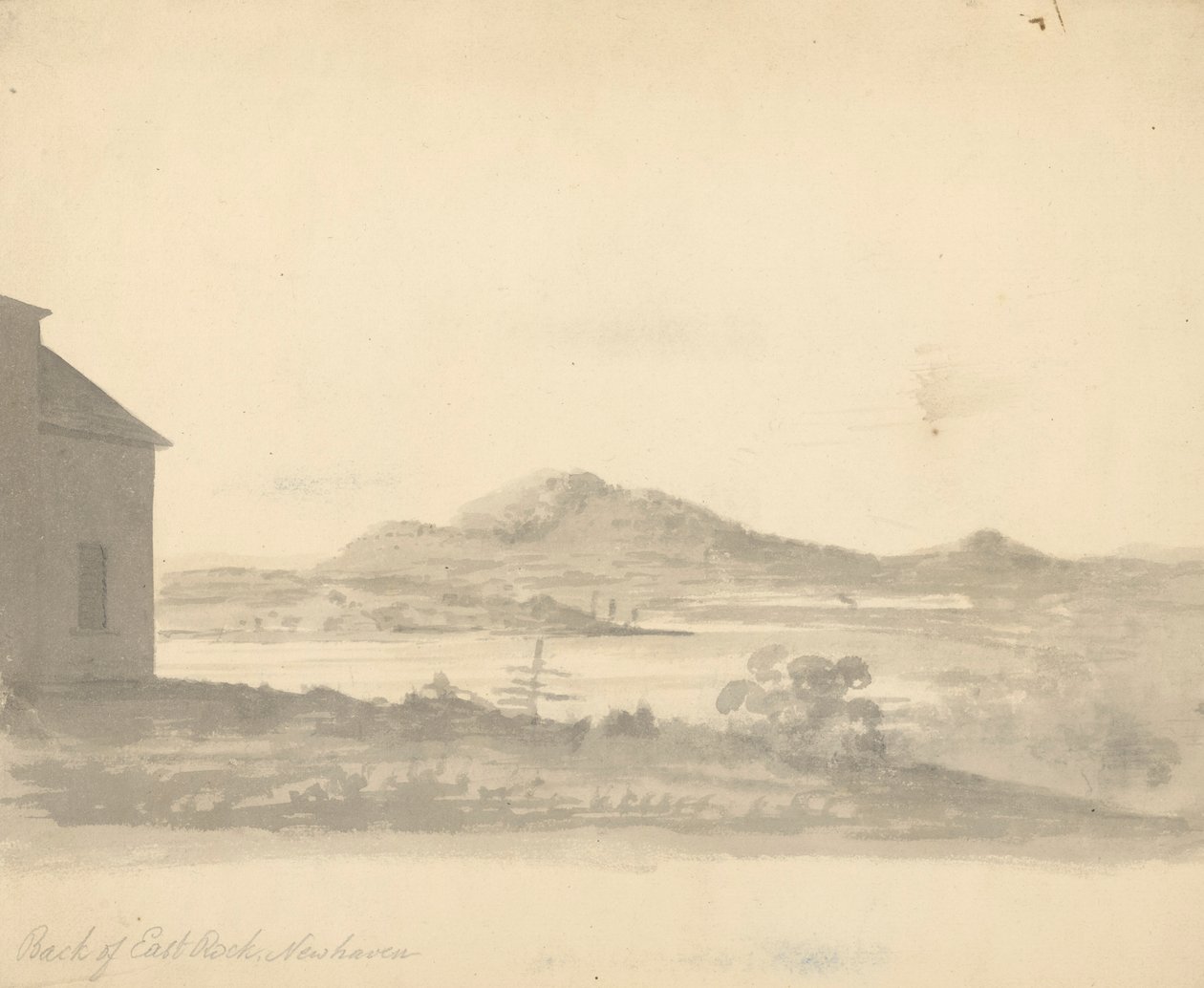 Bagsiden af East Rock, New Haven af Unknown