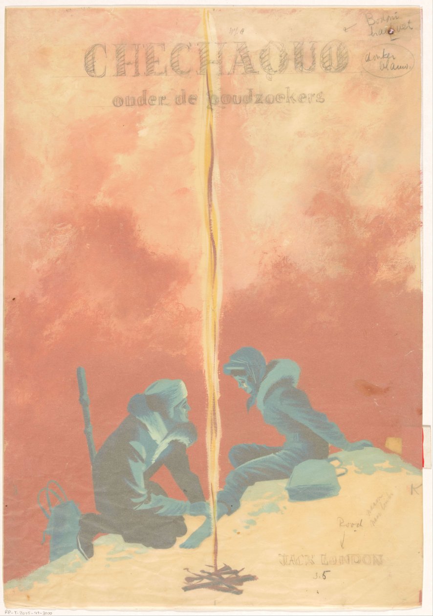 Banddesign for: Jack London, Chechaquo blandt prospectors (Chechaquo and old timers), 1958 af Unknown