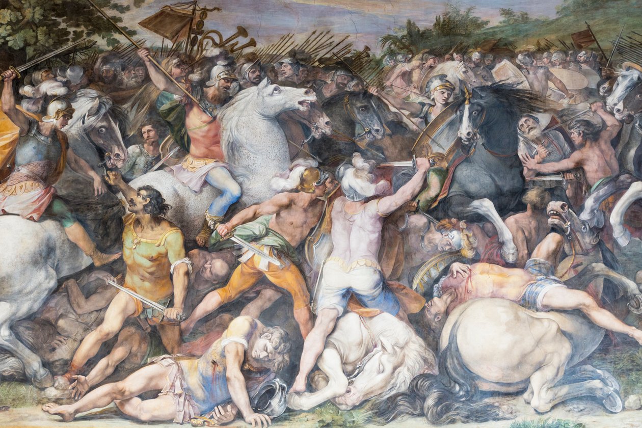 Slaget ved Tullus Hostilius, Rom, Italien af Unknown