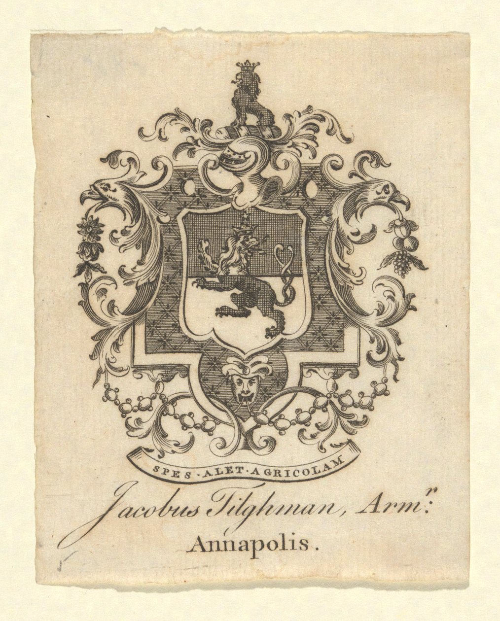 Bogplade af Jacob Tilgham af Unknown