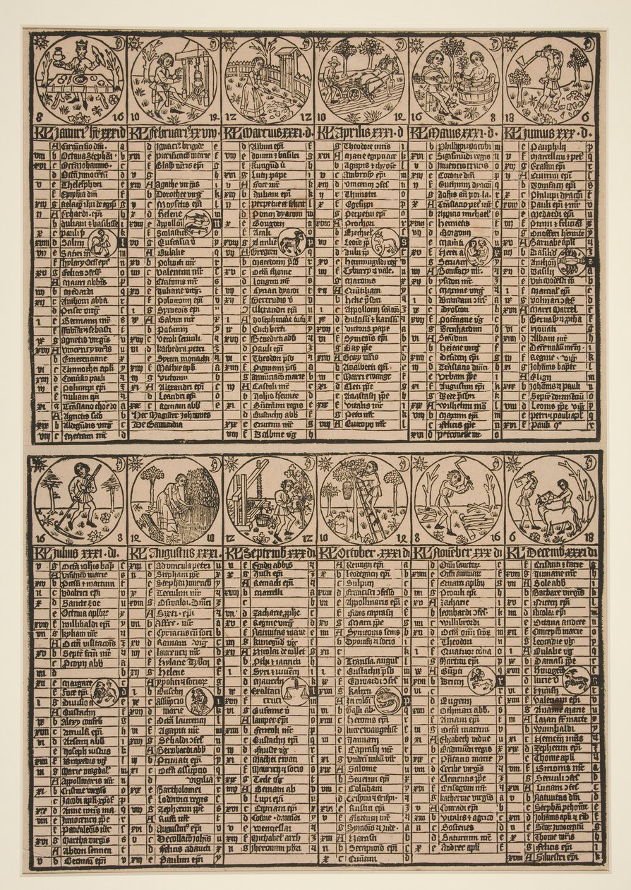 Johann von Gemunds kalender af Unknown