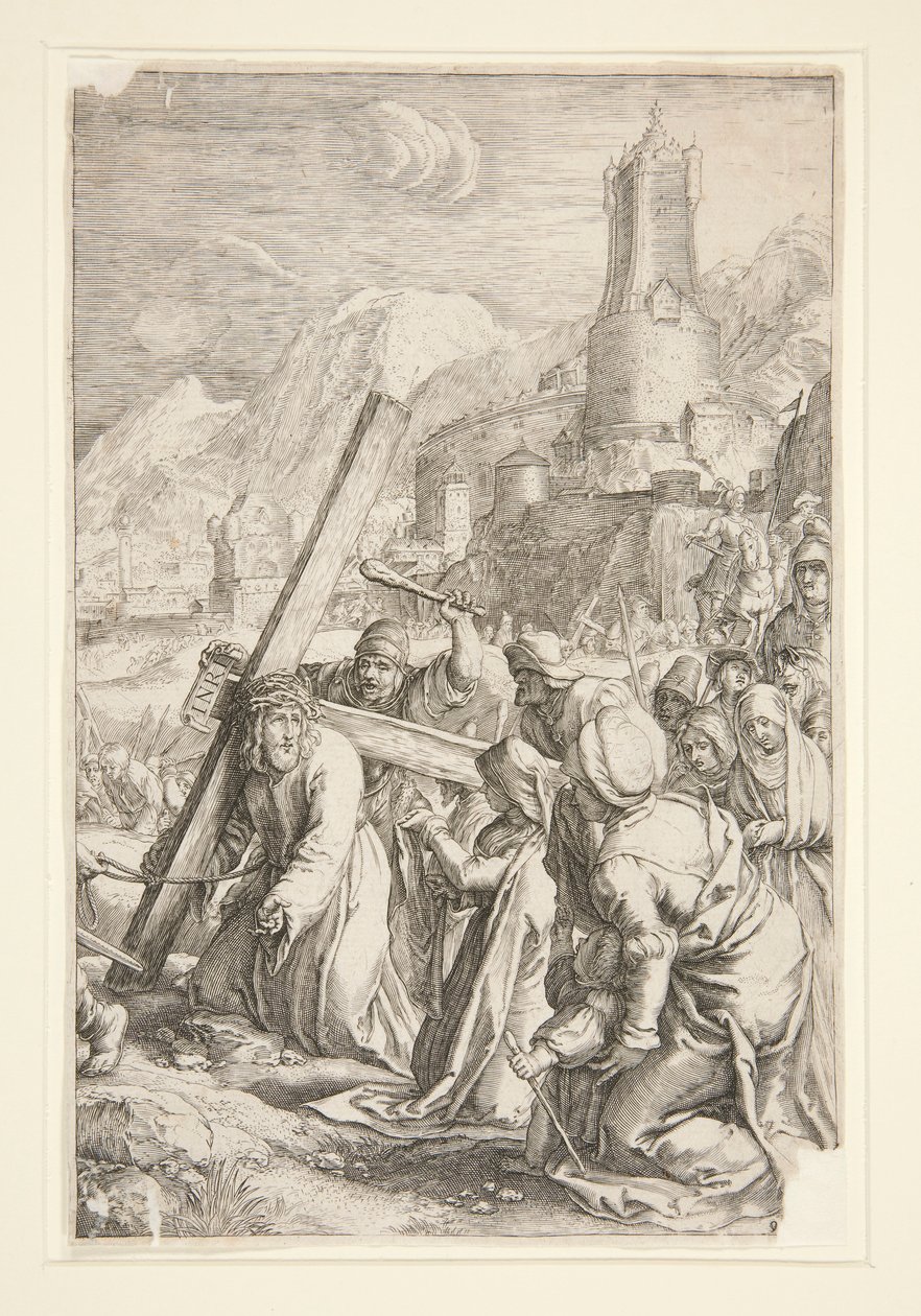 Kristus bærer korset af Unknown