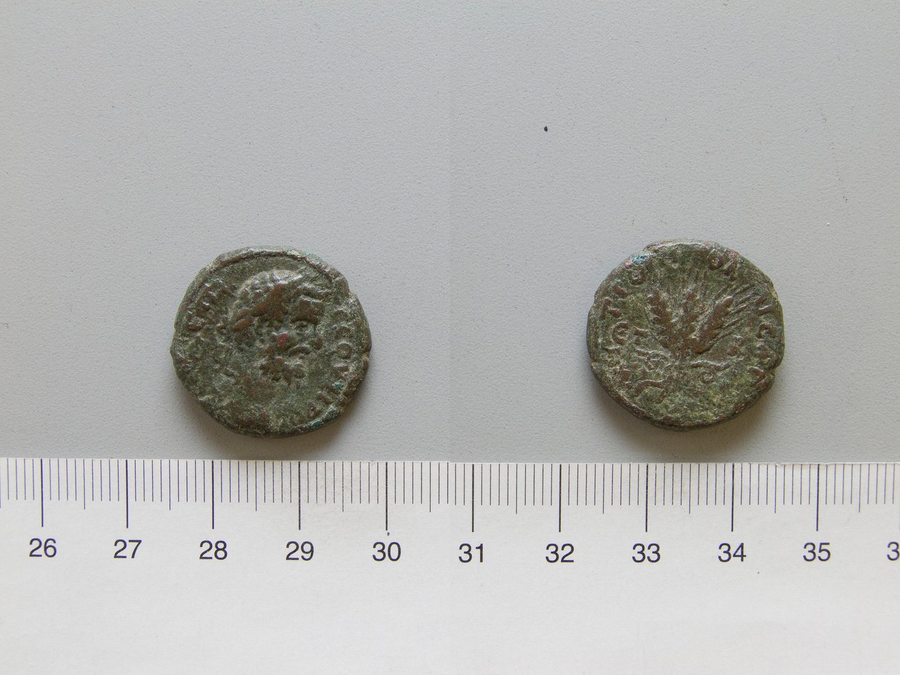Mønt af Septimius Severus, kejser af Rom fra Caesareia, Cappadocia af Unknown