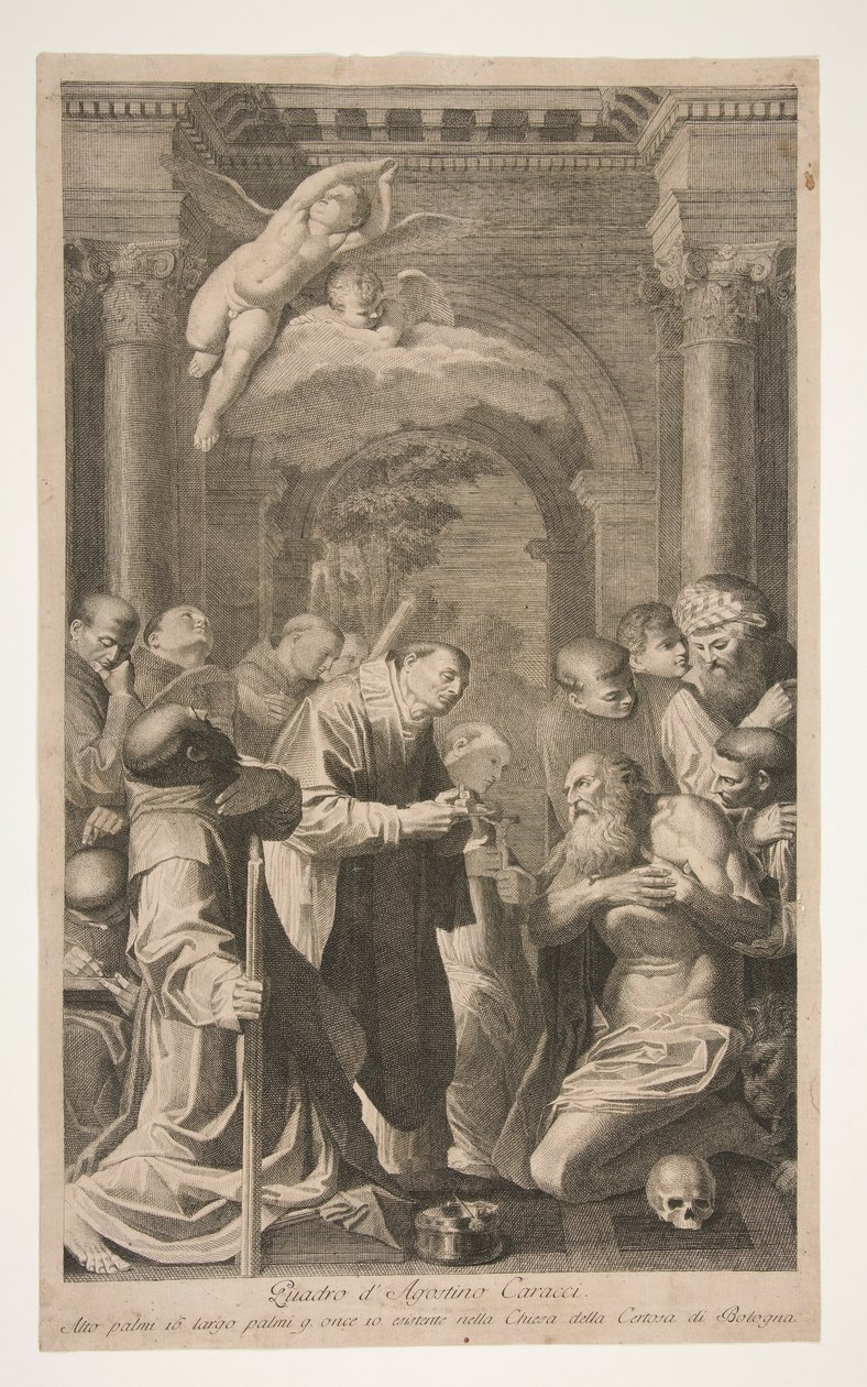 Sankt Hieronymus nadver af Unknown