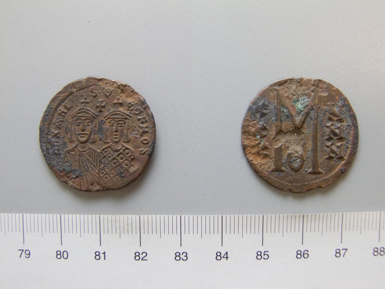 Follis (40 Nummi) af Michael II; Theophilus I fra Ukendt af Unknown