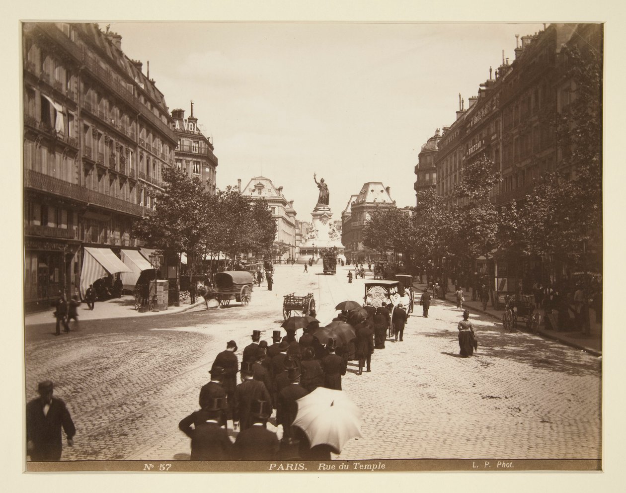 Begravelse Cortege, Paris af Unknown