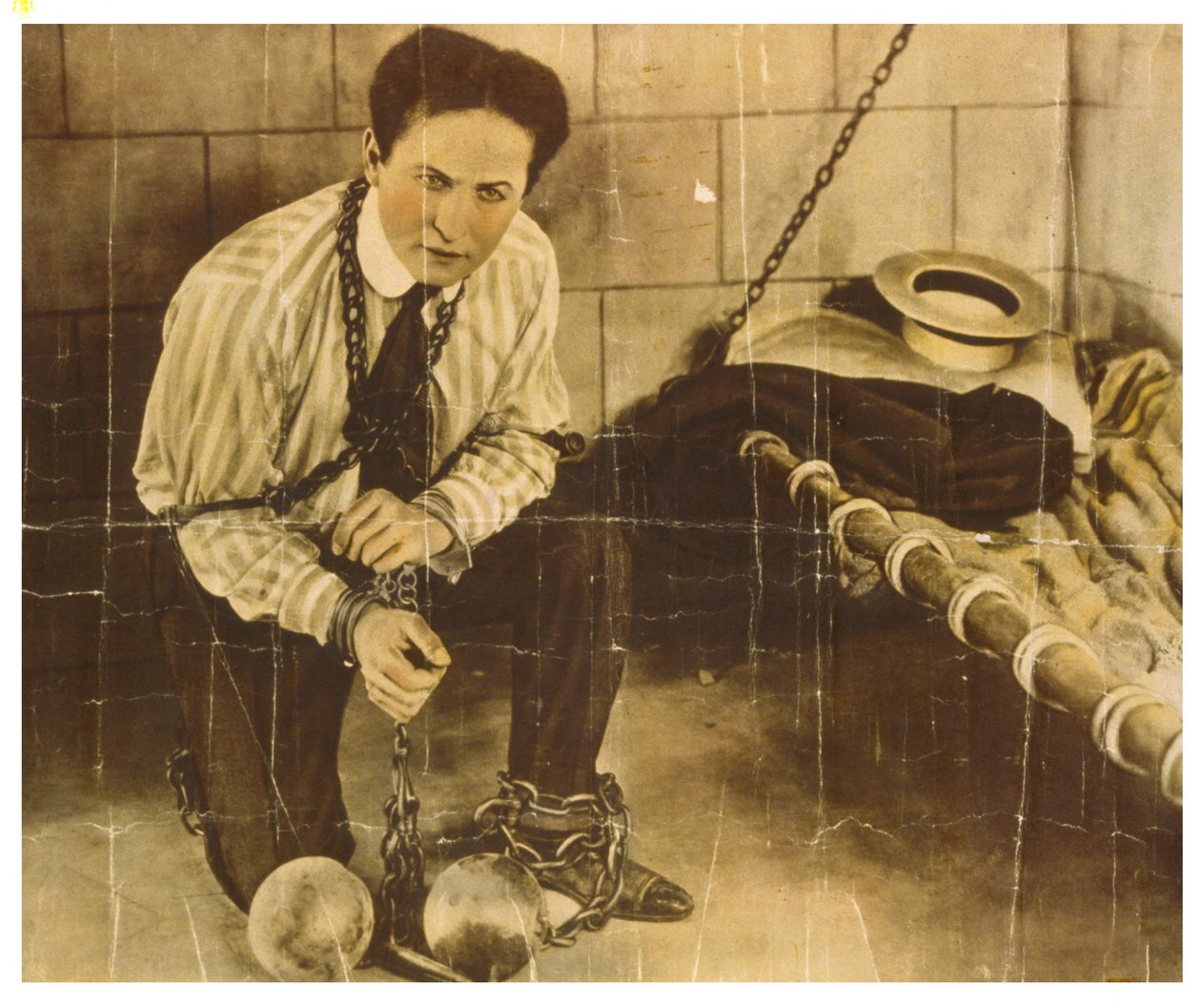Harry Houdini ca. 1898 (sepia foto) af Unknown