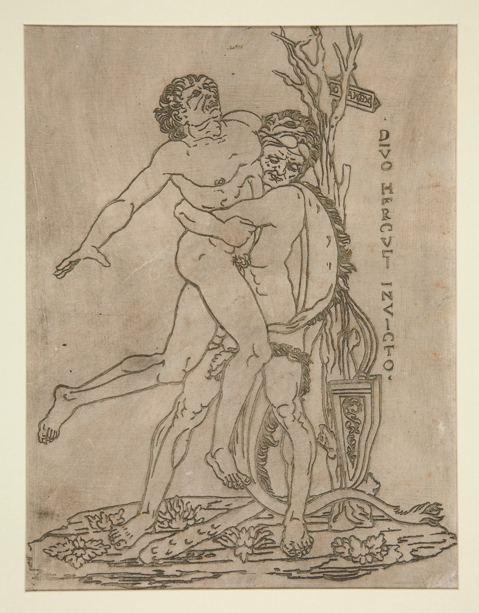 Hercules og Antaeus af Unknown