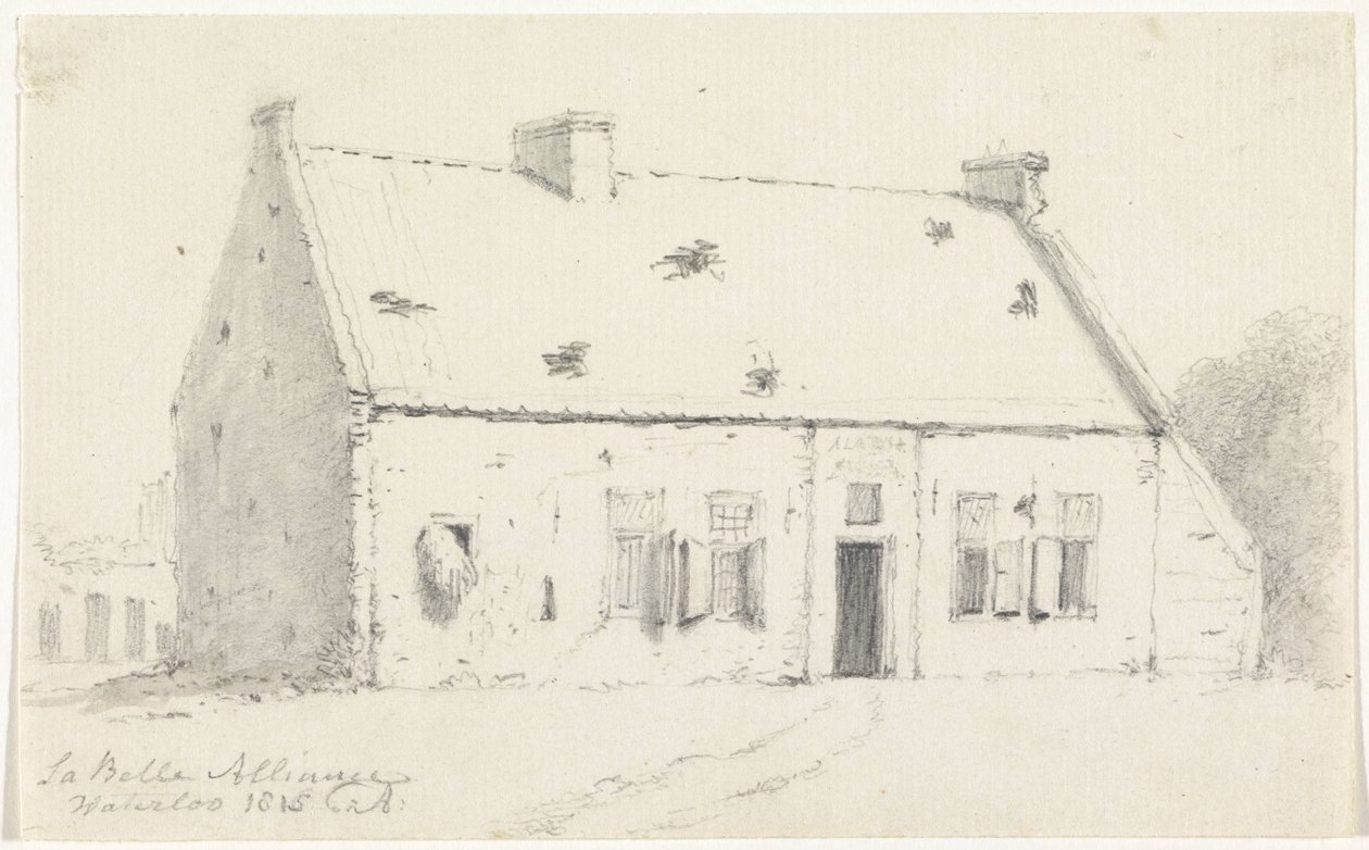 Huis La Belle Alliance La Belle Alliance / Waterloo 1815 (titel på objekt) af Unknown