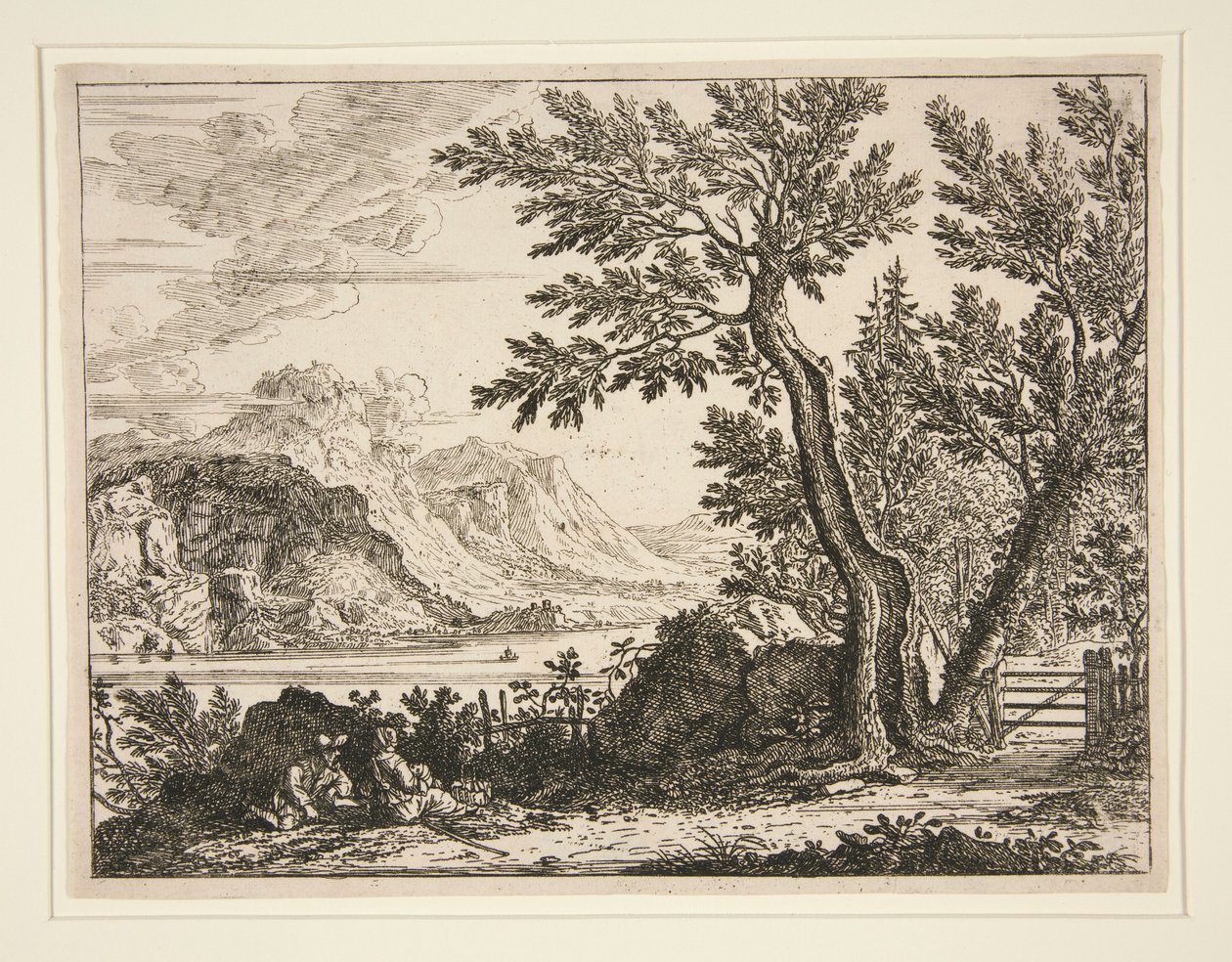 Italiensk Landskab af Unknown