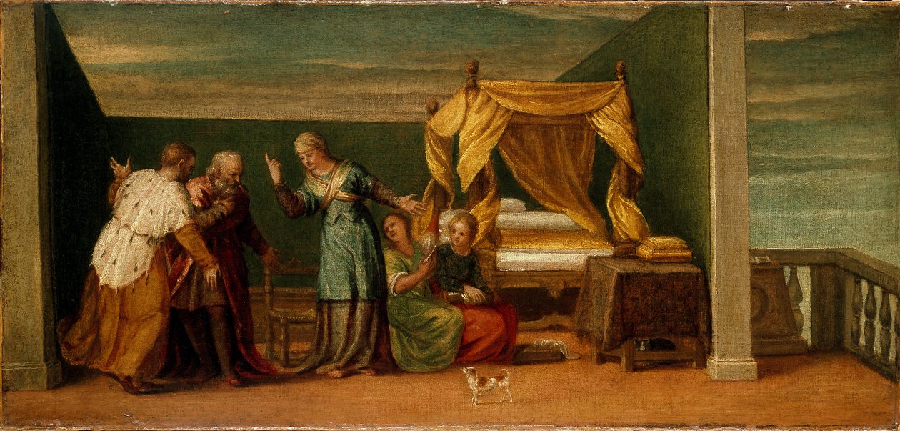 Judith modtager de gamle fra Bethulia, c1500-tallet af Unknown