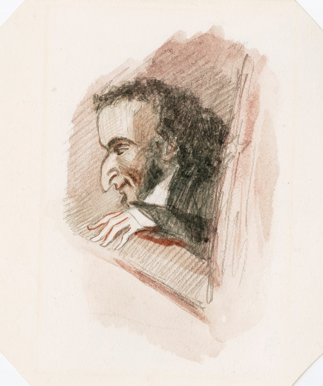Niccolo Paganini - portræt af Unknown