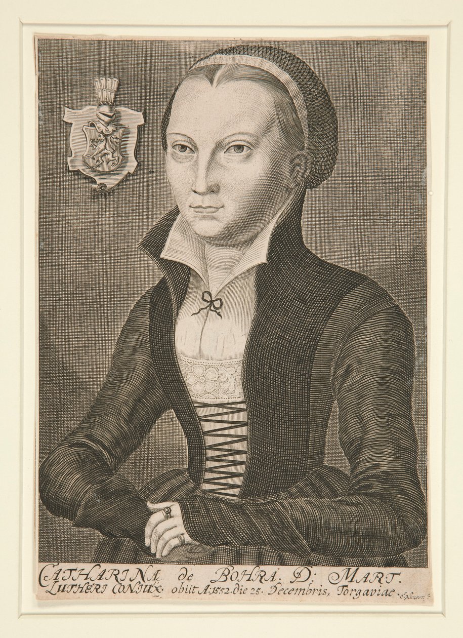 Portræt af Katharina de Bora D: Mart af Unknown