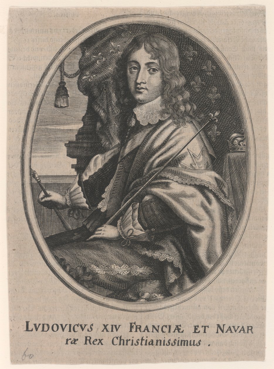 Portræt af Ludvig XIV, konge af Frankrig og Navarra af Unknown