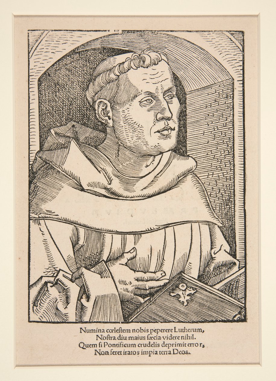 Portræt af Martin Luther af Unknown