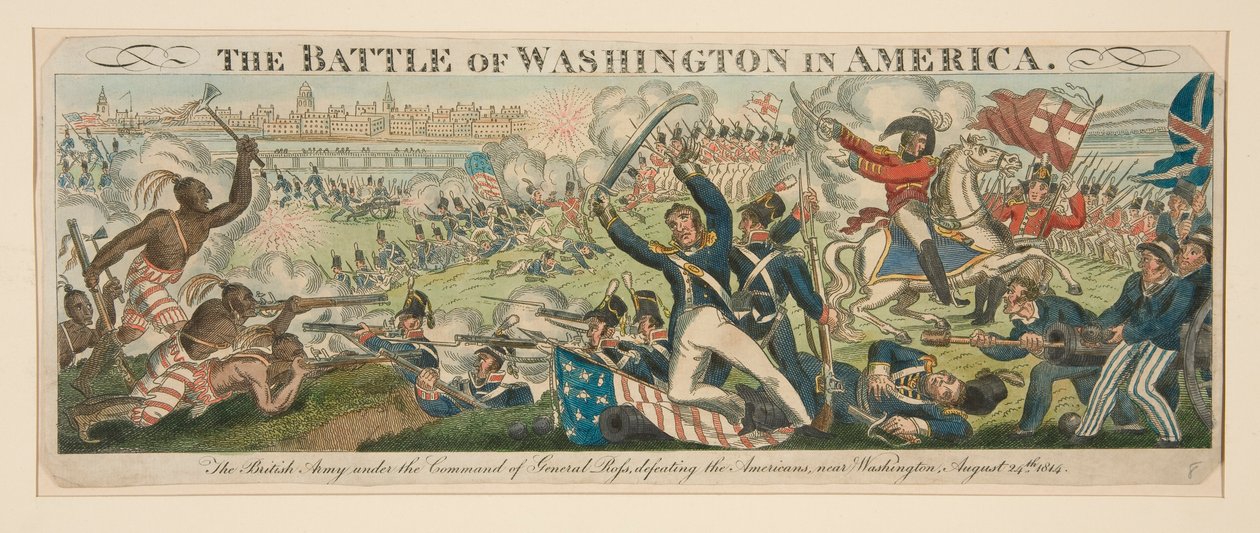 Slaget ved Washington i Amerika af Unknown