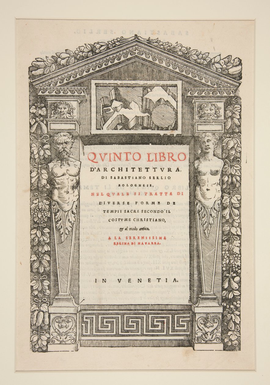 Titelside til Fifth Book of Architecture af Unknown