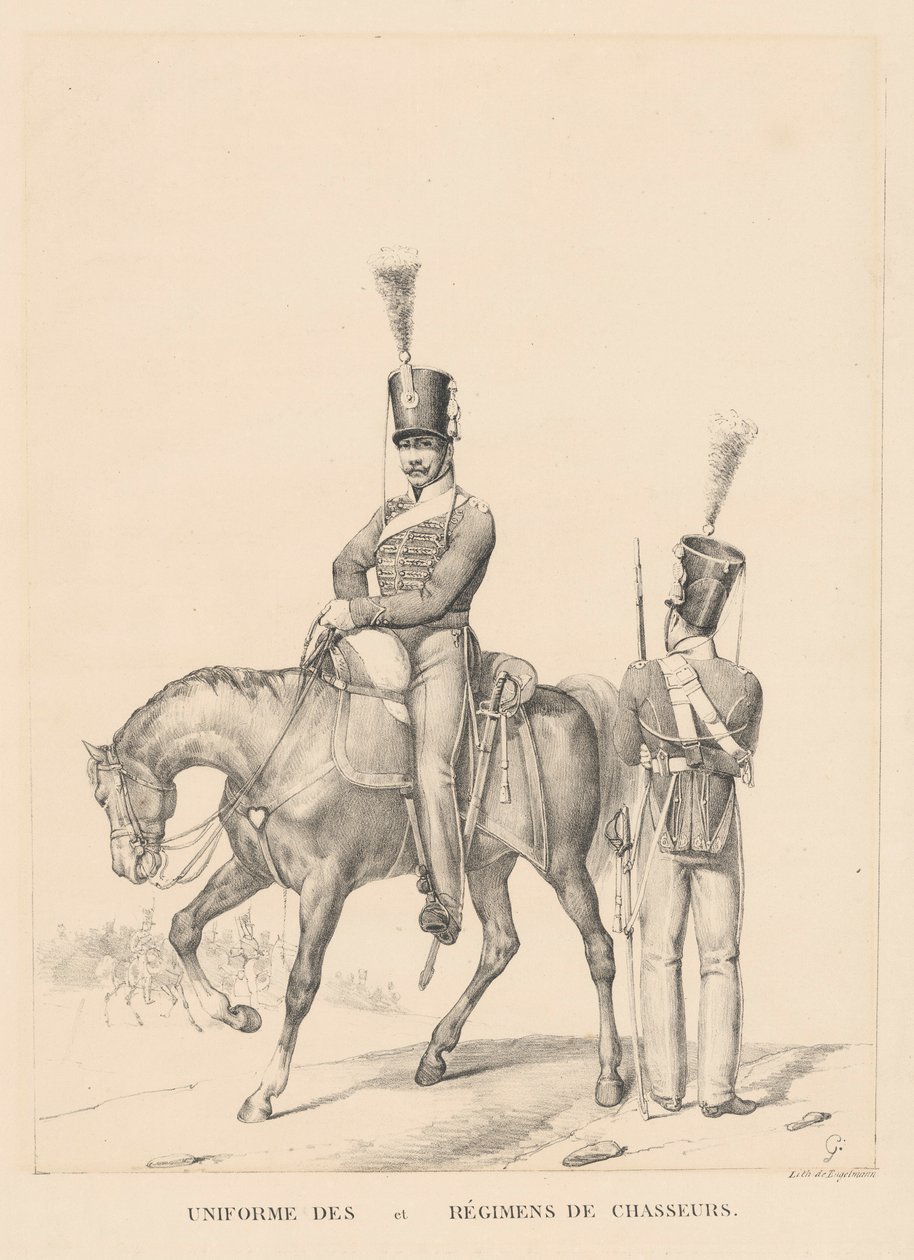 Uniformer af chasseurs og regimenter (kavaleri uniformer) af Unknown