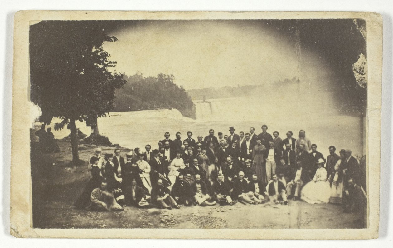 Uden titel (Gruppe ved Niagara Falls) af Unknown