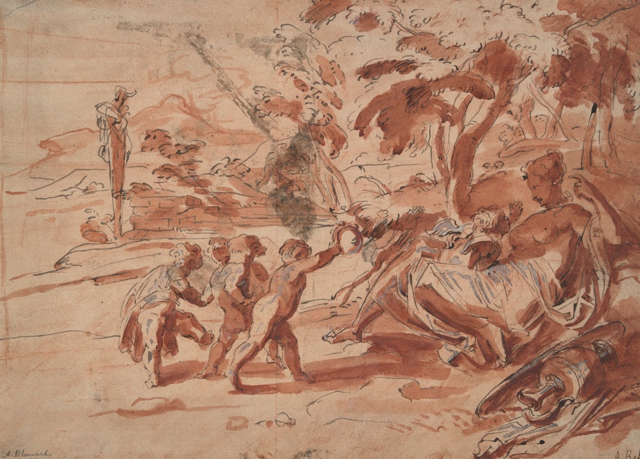 Venus og Amor med Putti af Unknown
