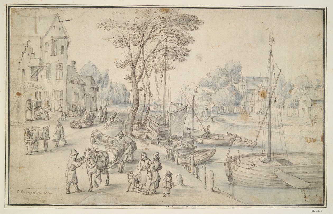 Village Wharf af Unknown