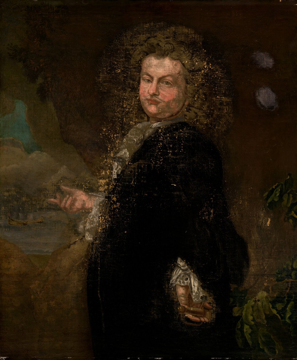 Portræt af en mand af Unknown 18th Century