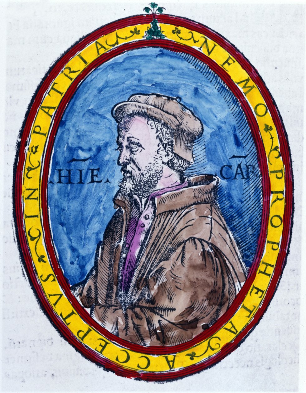 (Cardanus Hieronymus) Jerome Cardan på italiensk Gerolamo Cardano, italiensk læge, matematiker, filosof og astrolog (Pavia af Unknown artist