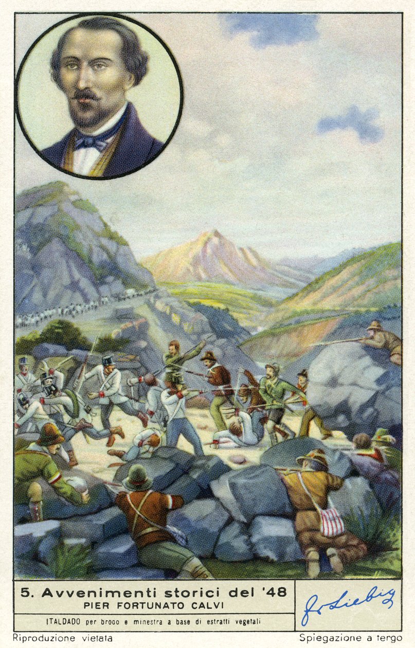 Den italienske revolution i 1848 af Unknown artist