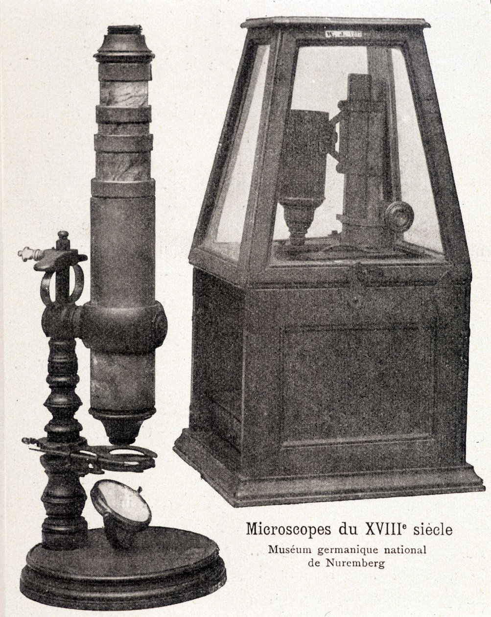 Mikroskoper fra det 18. århundrede: National Germanic Museum of Nürnberg. af Unknown artist