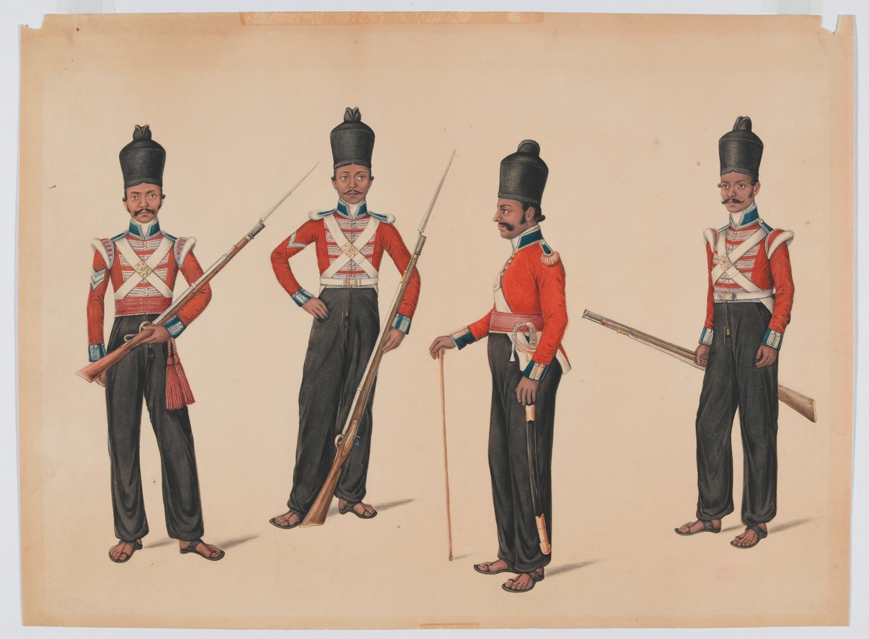 40. Madras indfødte infanteri af Unknown artist