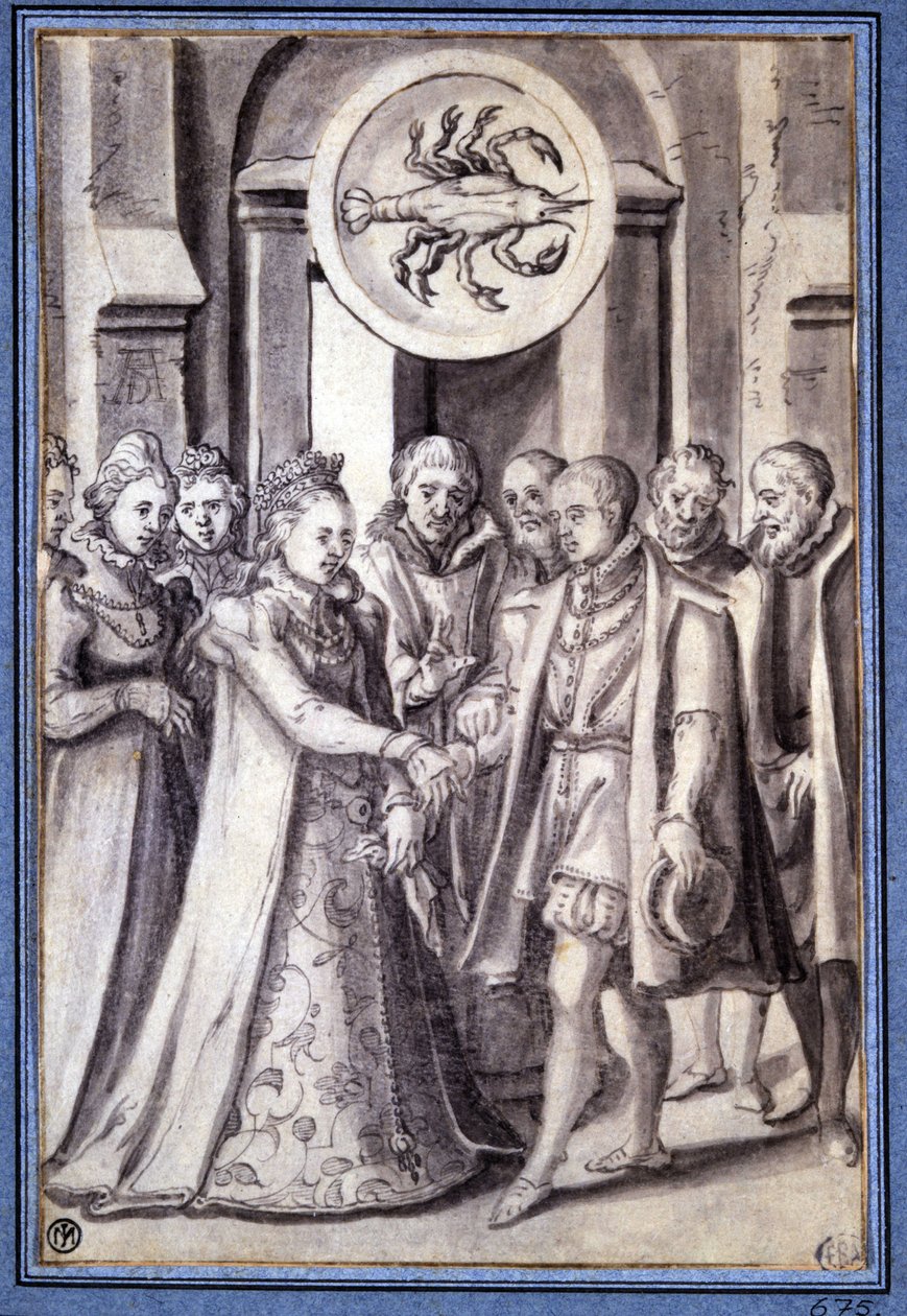 Et ægteskab i det 17. århundrede, under kræftens tegn af Unknown artist