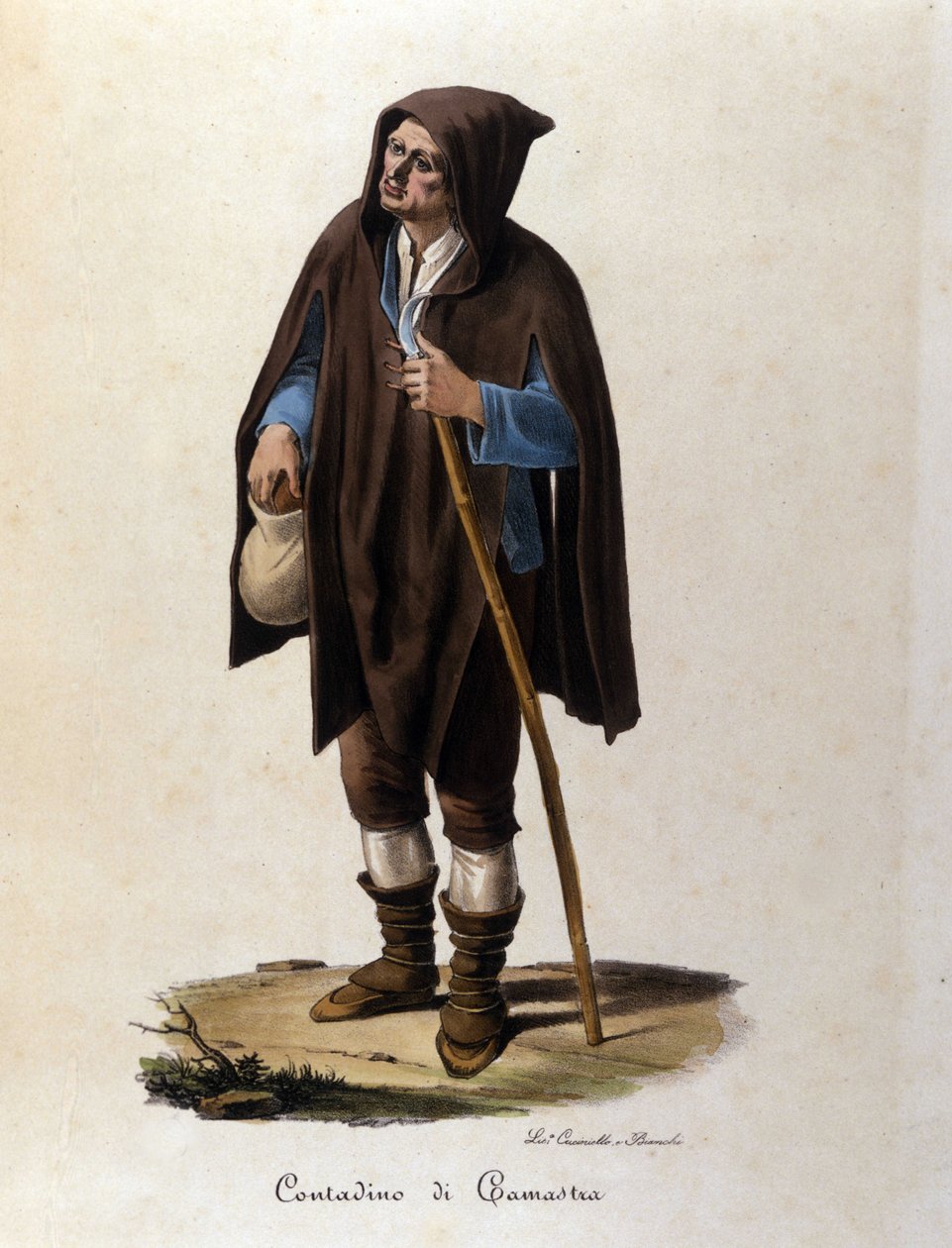 En bonde fra Camastra-regionen på Sicilien. af Unknown artist