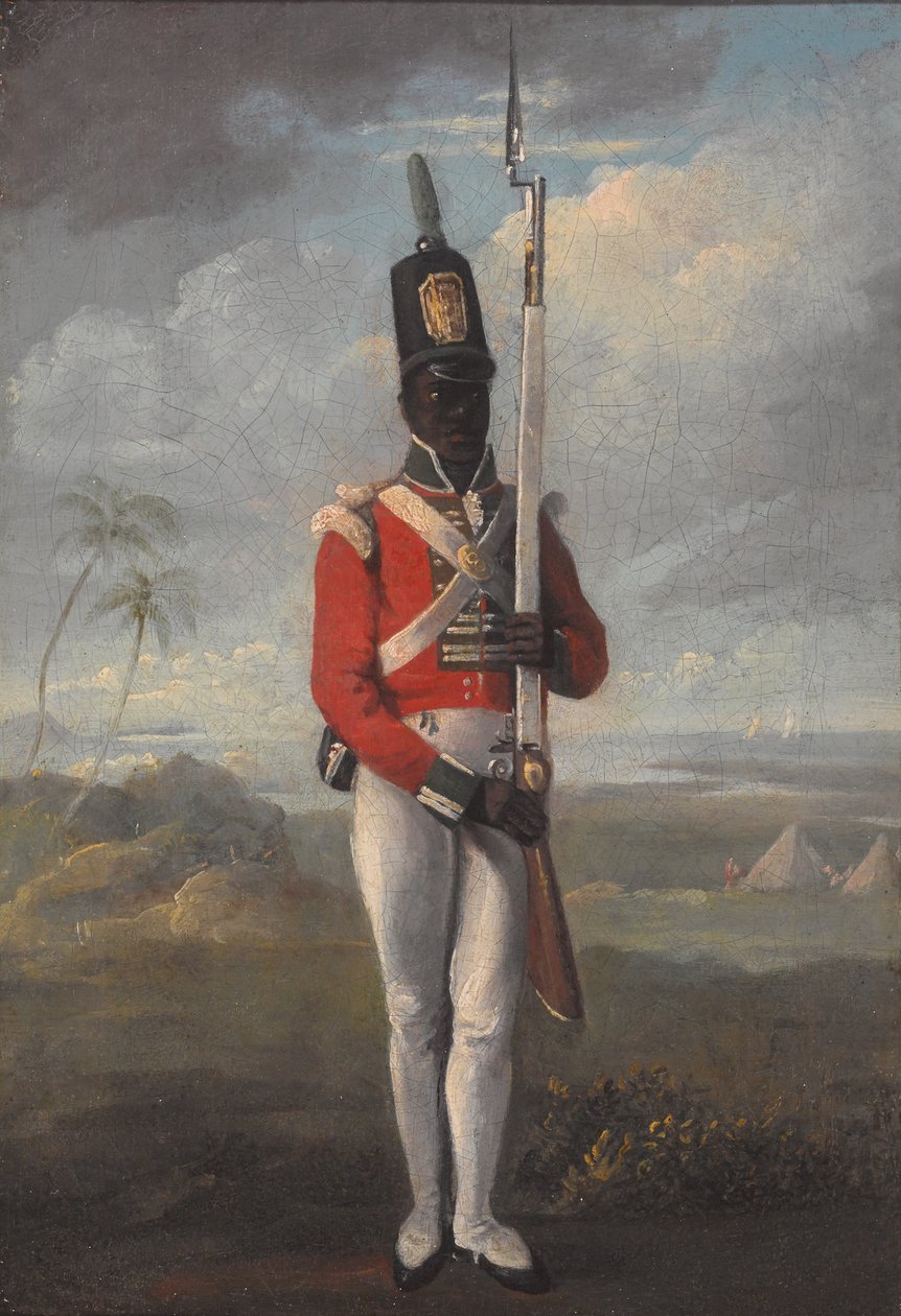 En menig fra det 8. vestindiske regiment af Unknown artist