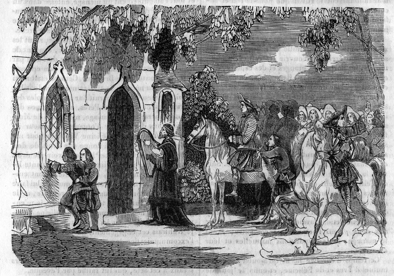 Et bryllup i Bretagne i det 14. århundrede. af Unknown artist