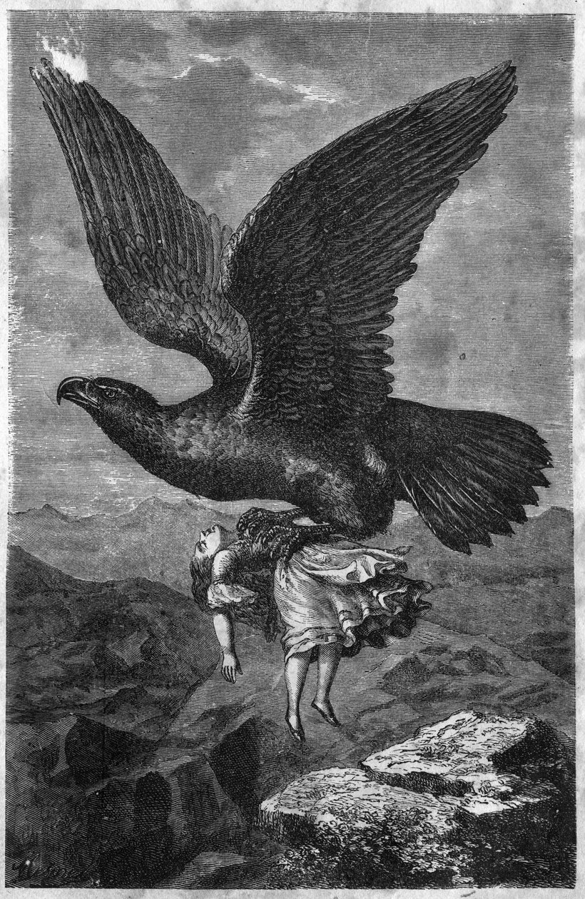 Bortførelse af et barn af en kongelig ørn. af Unknown artist