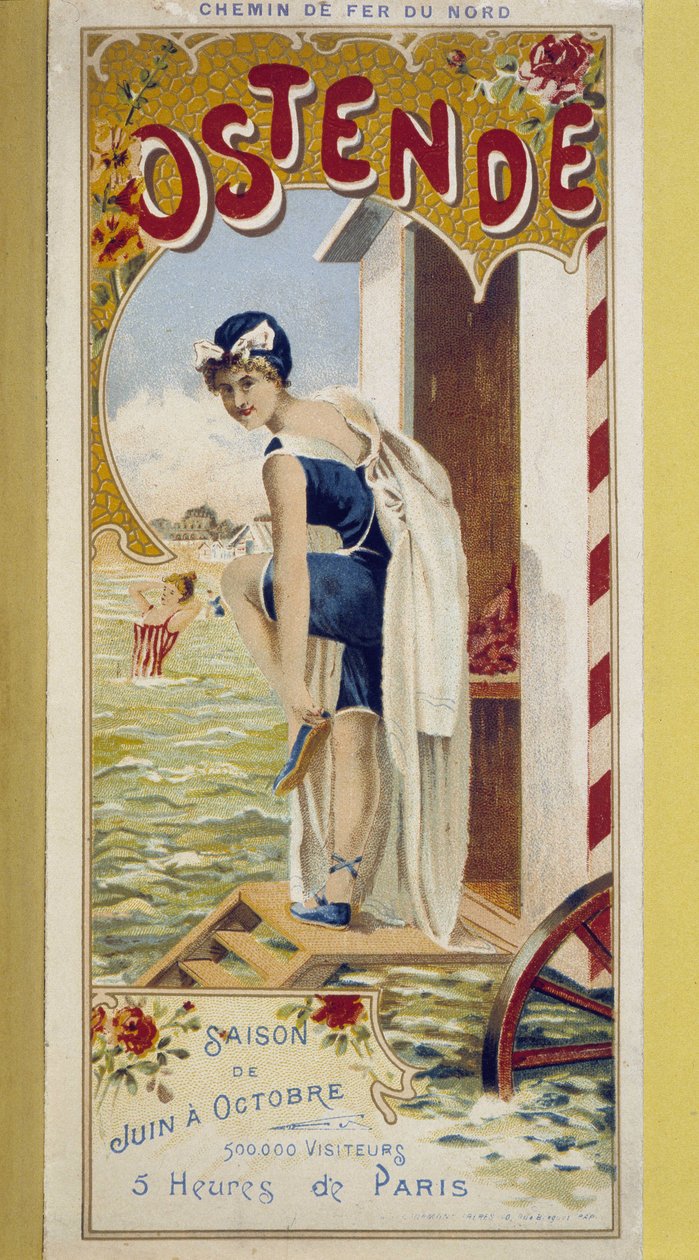 Reklameplakat for Oostende, slutningen af 1800-tallet af Unknown artist