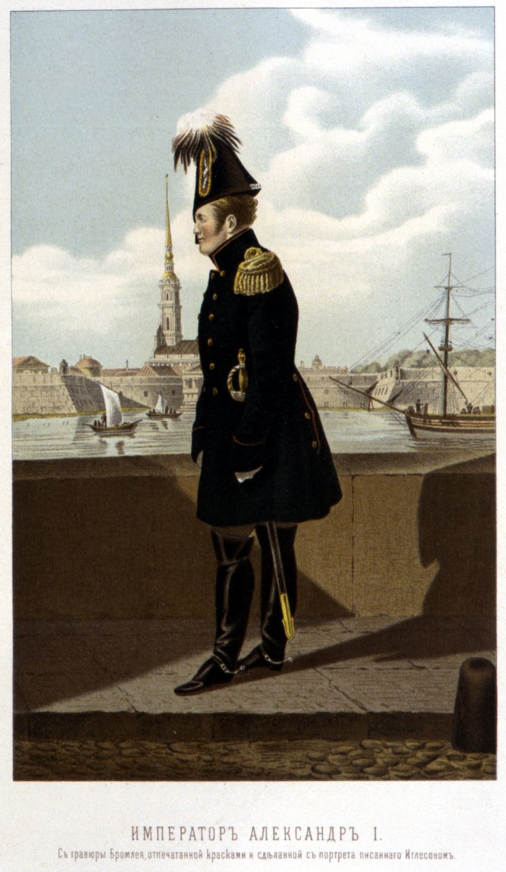 Alexander 1. i St. Petersborg - i “Kejseren Alexander 1.” af Schilder af Unknown artist