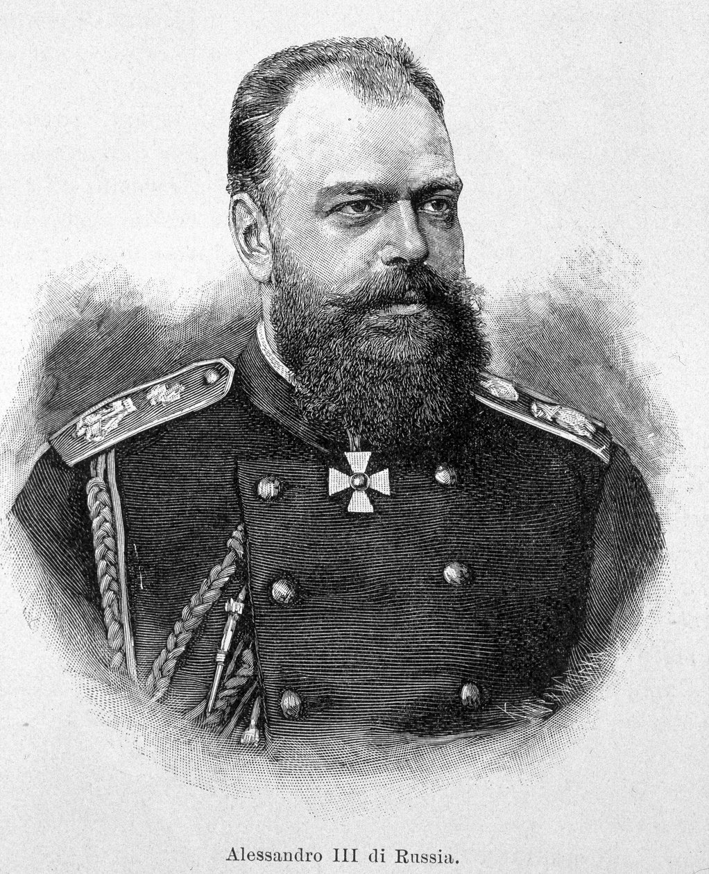 Alexander III (Alexandrovich) kejser af Rusland af Unknown artist
