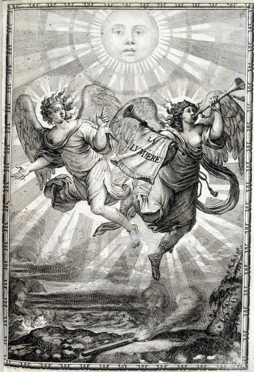 Lysets allegoriske skikkelse - Lyset til Monsignor den eminente kardinal Jules Mazarin (Giulio Raimondo Mazzarino eller Mazarino) (1602-1661) af Unknown artist