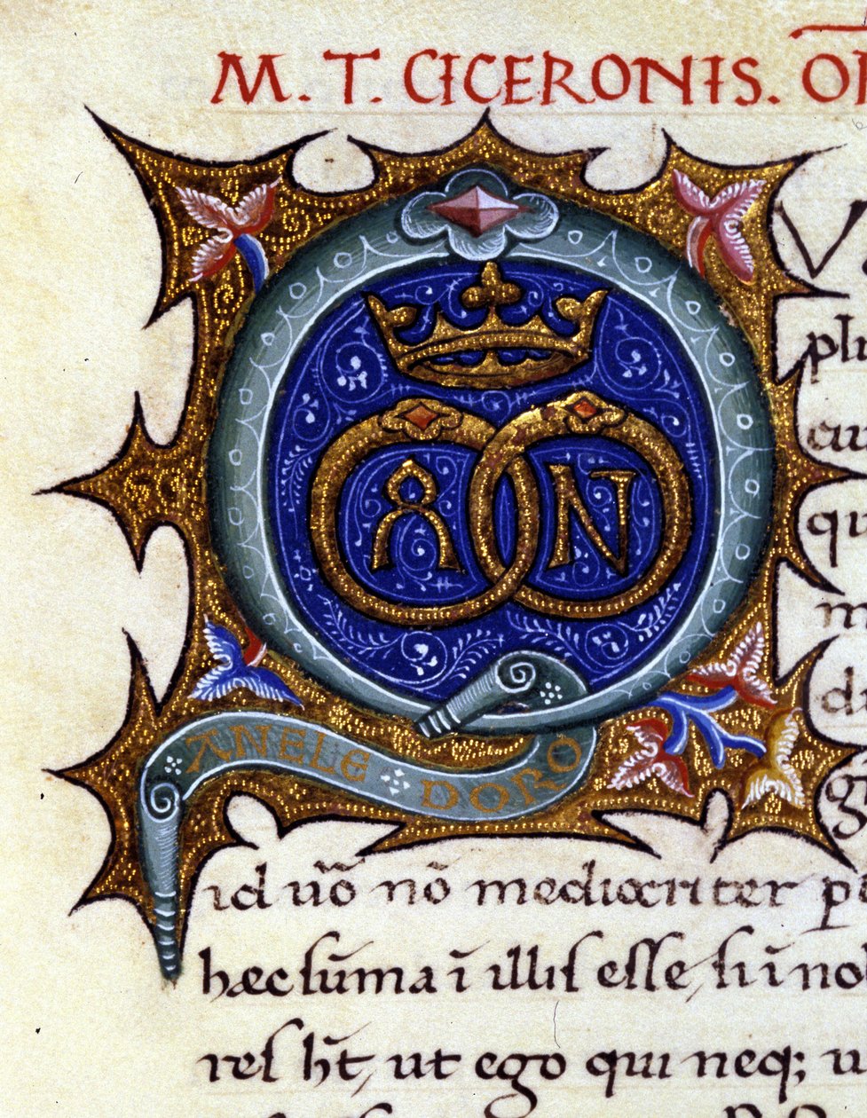 Alfabet: miniaturet bogstav Q af Unknown artist
